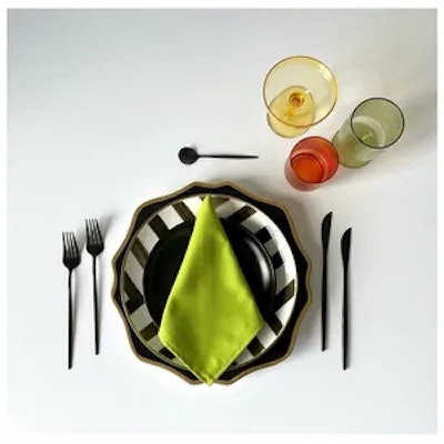 Столовые приборы Гоа, черные, сет из 4 предметов - изображение 2