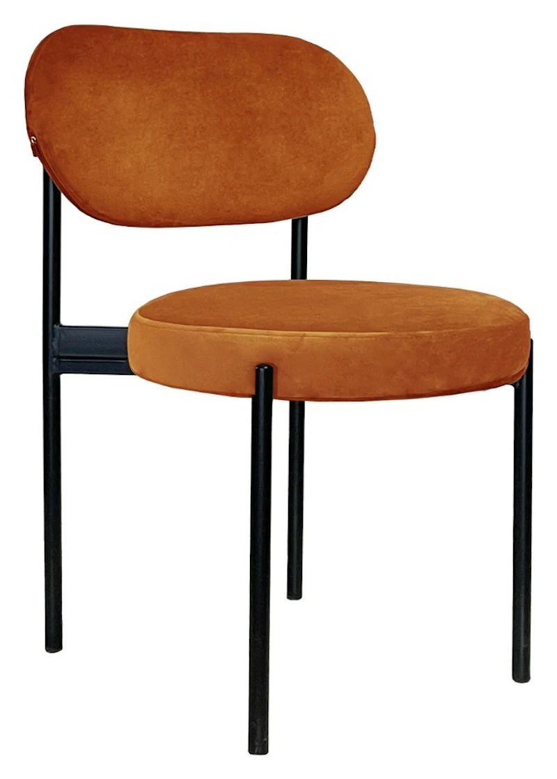 Стул Модерн Черный, Терракотовый