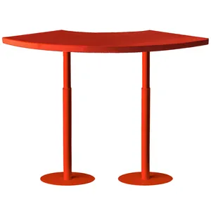 Стол коктейльный Твист Змейка С, Красный бархат + Малиново-красный (телескопическая нога) - изображение 1