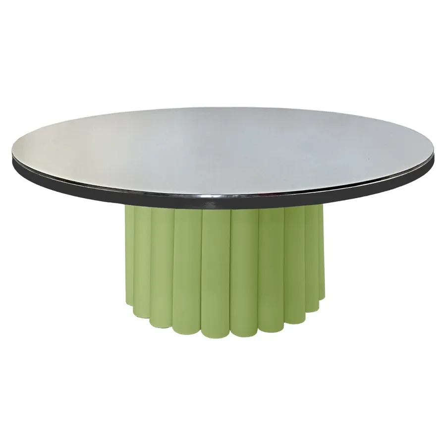 Стол зеркальная столешница, банкетный Сквош зеленый - Фото миниатюра 1