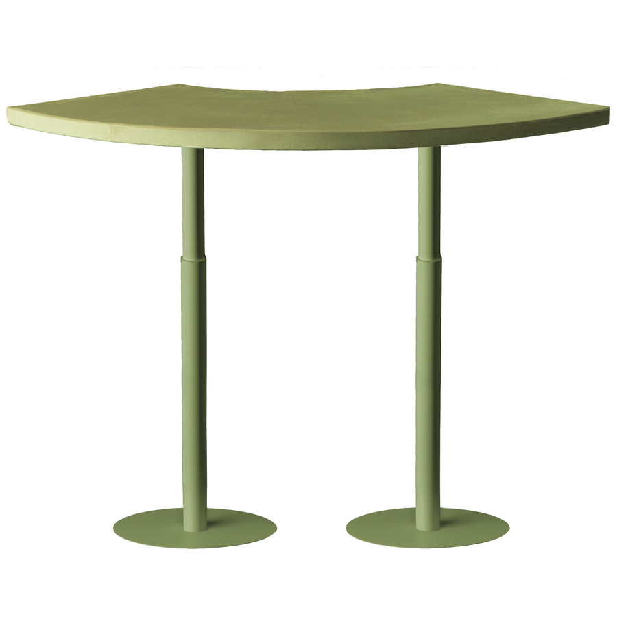 Стол коктейльный Твист Змейка С, Фисташковое пралине + матча (телескопические ноги) - Фото миниатюра 1