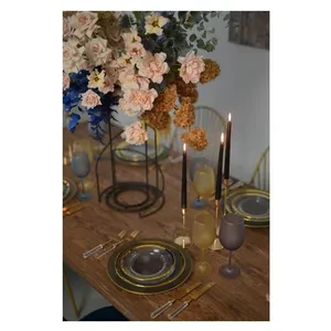 Столовые приборы Призм прозрачно-золотые, сет 4 предмета - Фото 5