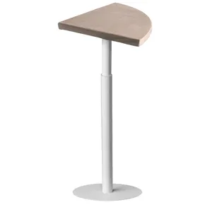 Стол коктейльный Твист Лепесток, Рафаэлло + Кремовый бисквит  (телескопическая нога) - изображение 1