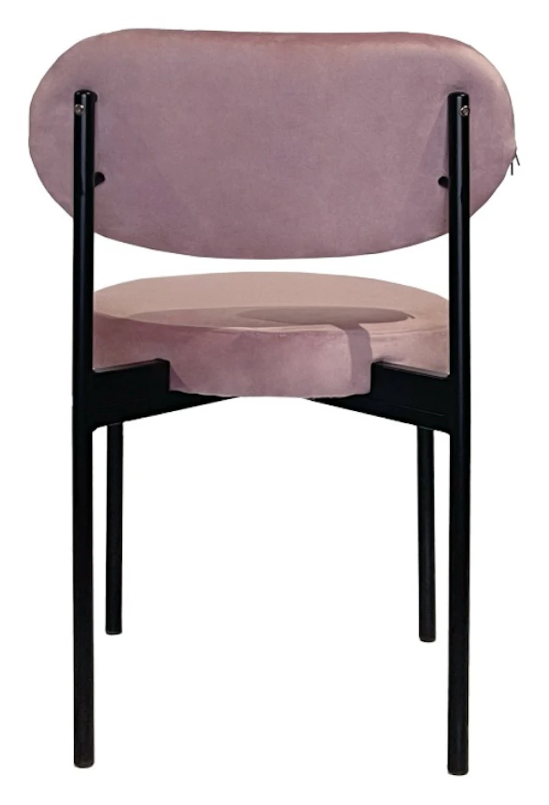 Стул Модерн Черный, Розовая помада