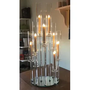 Канделябр со стеклянными колбами Хай Тауэр (10 стоек) - Фото 2