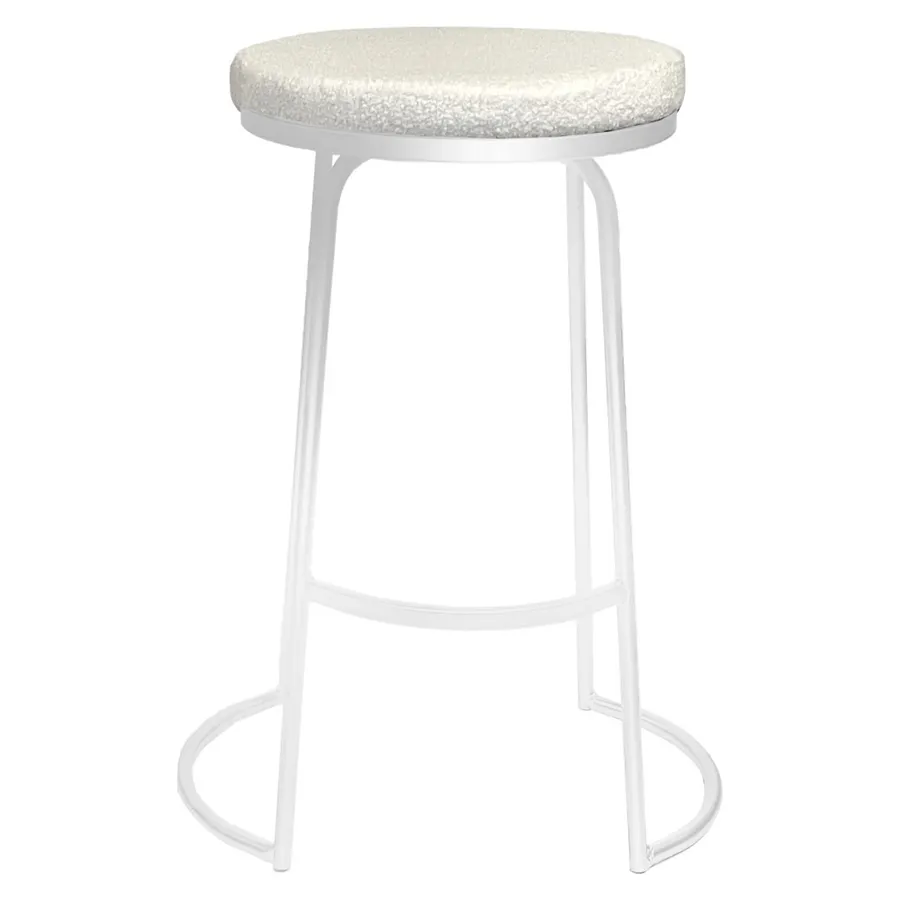 Стул барный Модерн Сэддл Тедди (любой оттенок каркаса) - Фото миниатюра 4