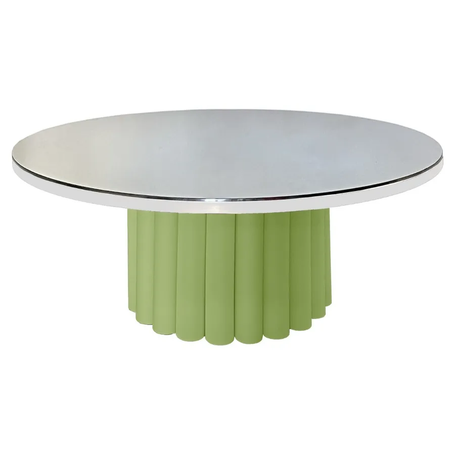 Стол зеркальная столешница, банкетный Сквош зеленый - Фото миниатюра 2