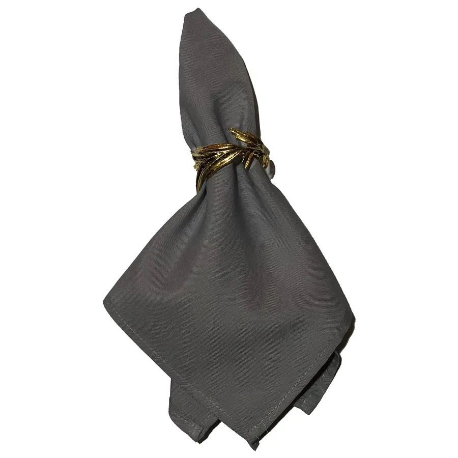 Салфетка темно-серая, полиэстер - Фото миниатюра 1