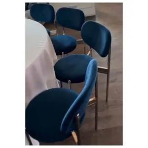 Стул Модерн Серебро, Глубокий синий - изображение 3