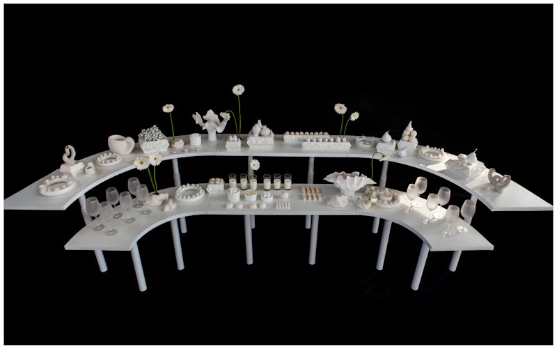 Стол коктейльный Твист Змейка М, Рафаэлло + Млечный путь (телескопические ноги)