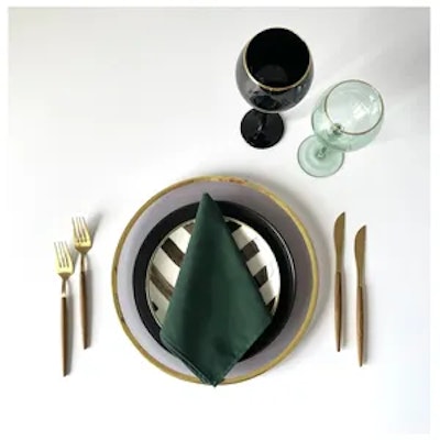 Бокал Сирен Л нуар с золотой каймой - изображение 4