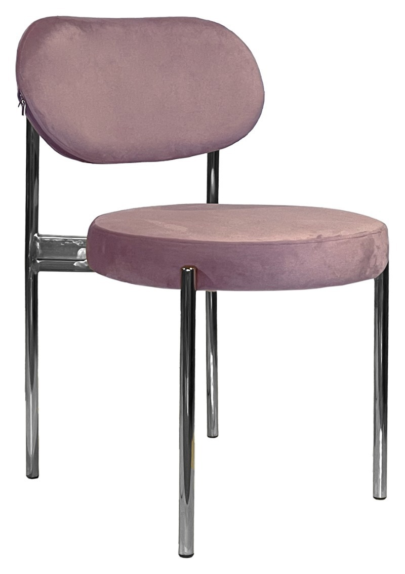 Стул Модерн Серебро, Розовая помада