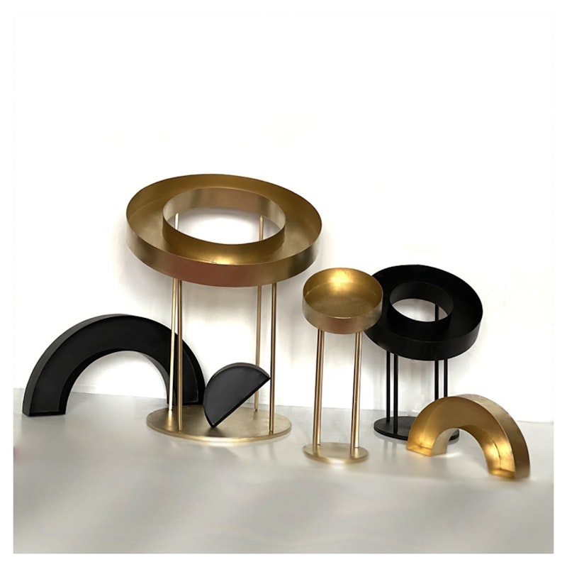 Флористическая стойка Полпонча С, чёрная