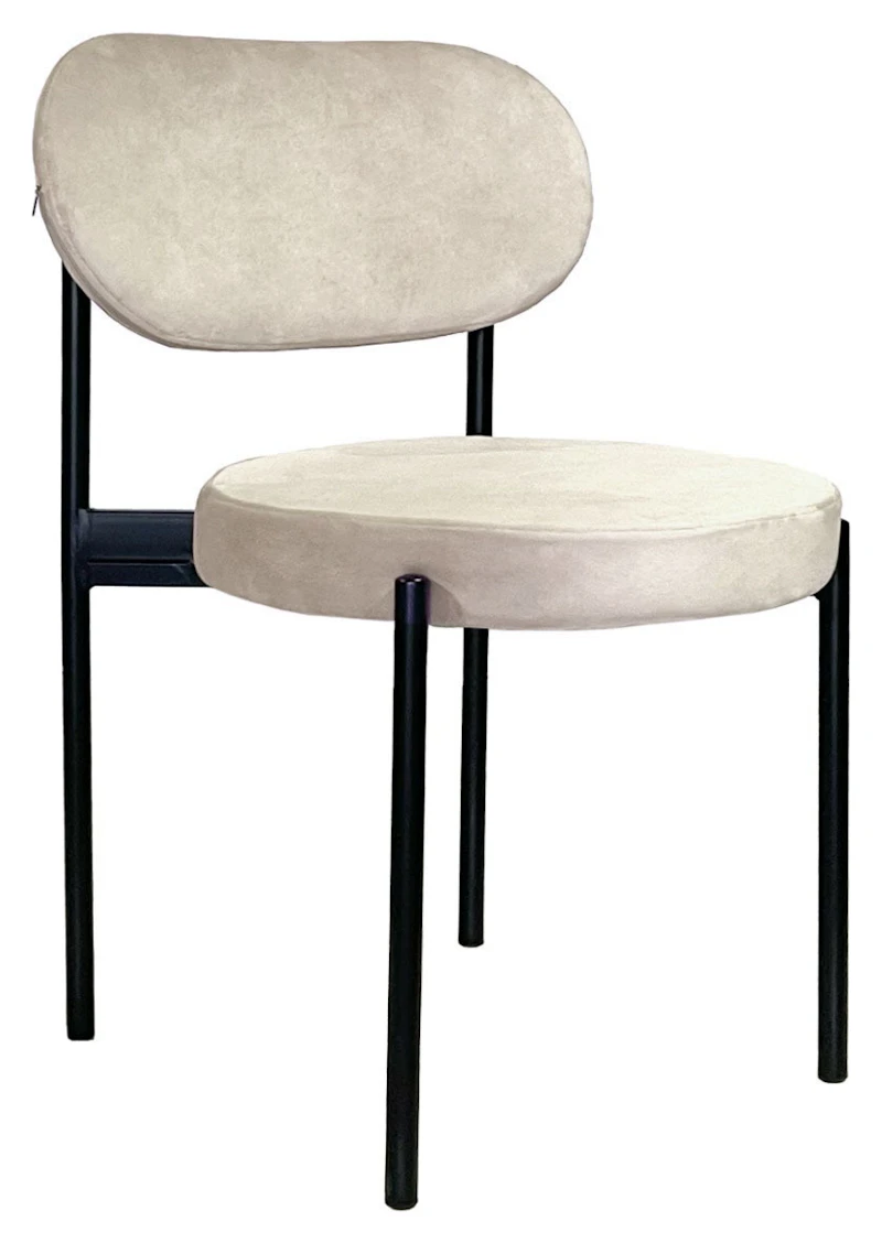 Стул Модерн Черный, Кремовый бисквит