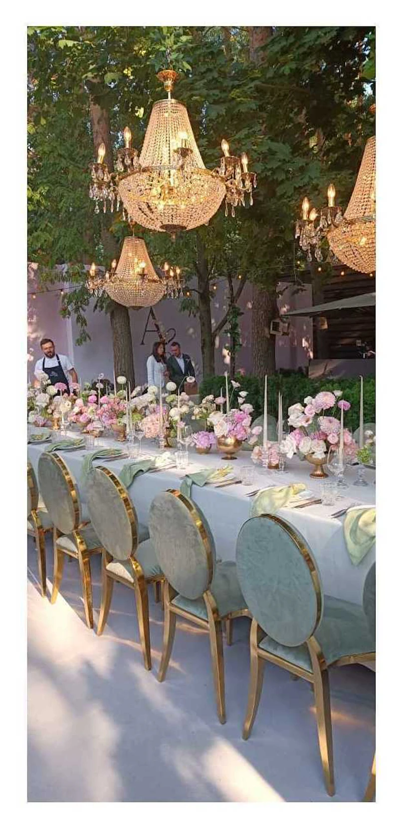 Стул Вашингтон Золото, велюр эвкалипт