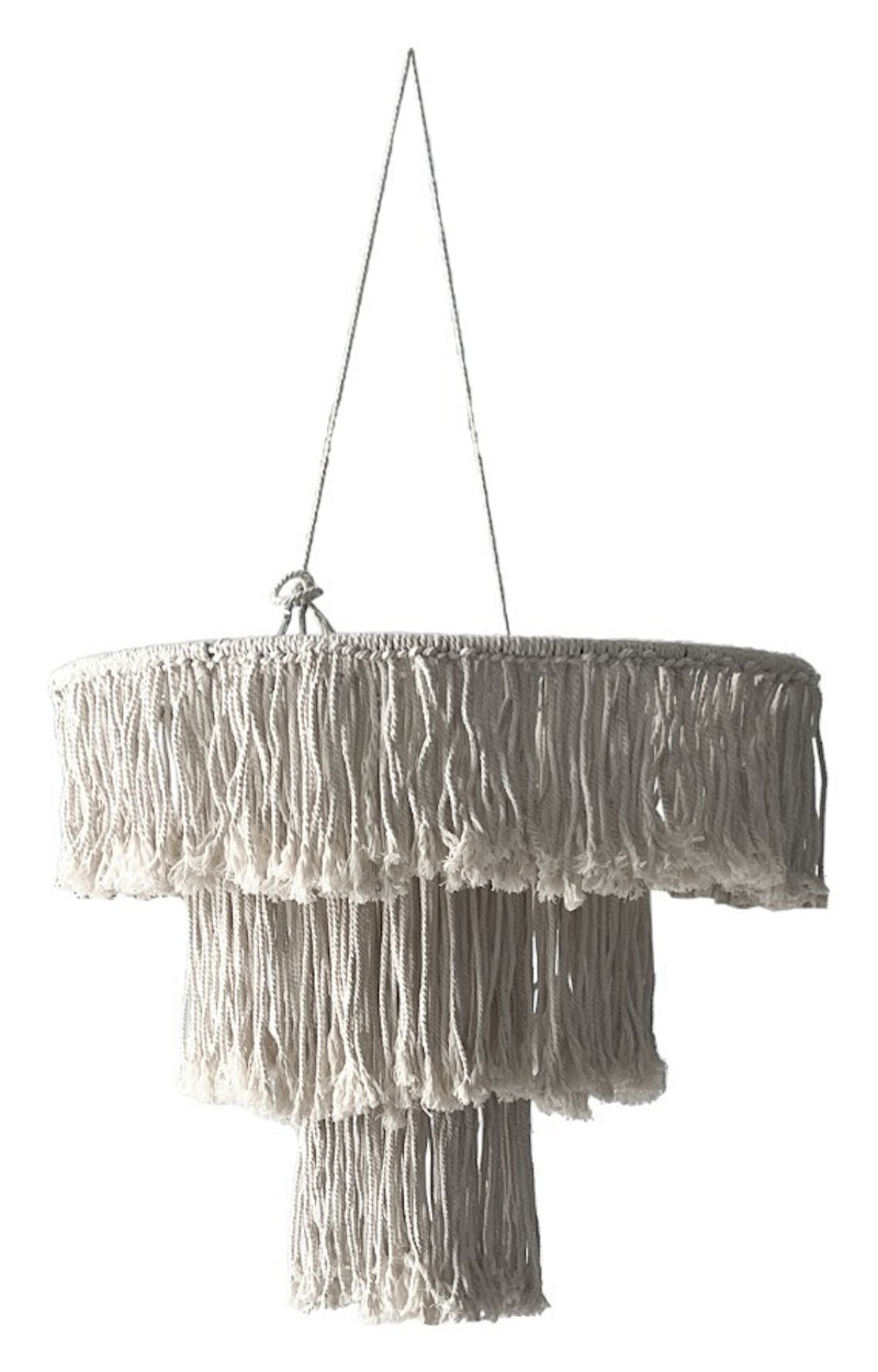 Люстра декоративная макраме, без освещения, Нудлз С