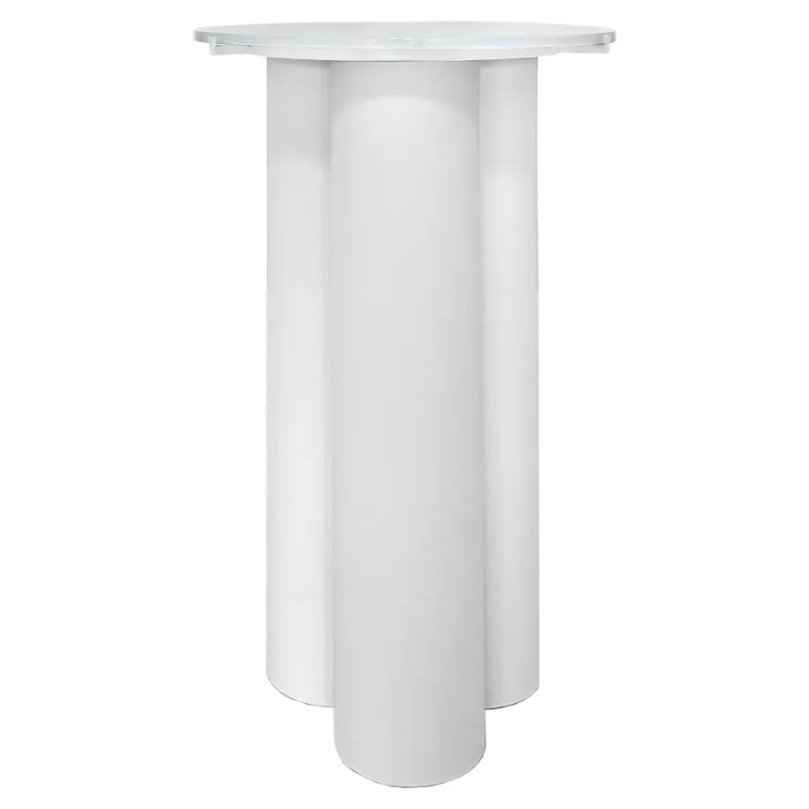 Коктейльный стол Сквош бифлекс, белый - Фото миниатюра 1