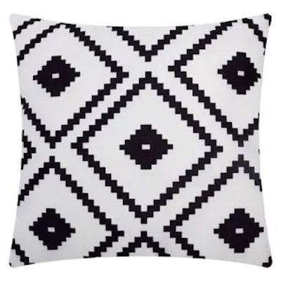 Подушка декоративная Черным по белому 2