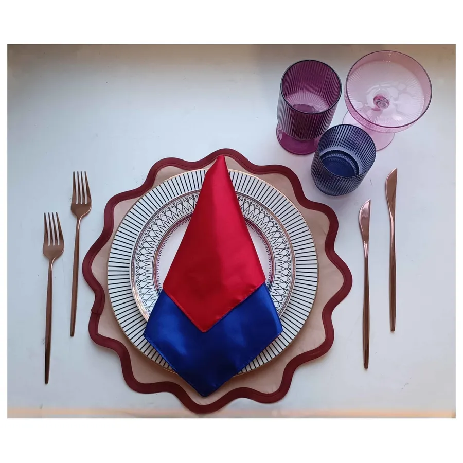 Салфетка двухсторонняя Кручу-верчу, Претенциозность, сине-красная - Фото миниатюра 5