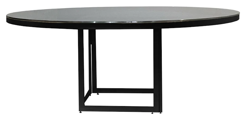 Стол Корнерс круглый, зеркальный + перекрас металла в любой цвет