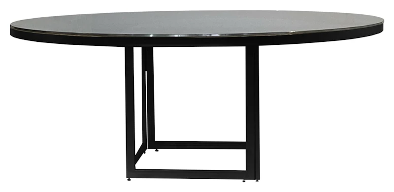 Стол Корнерс круглый, зеркальный + перекрас металла в любой цвет