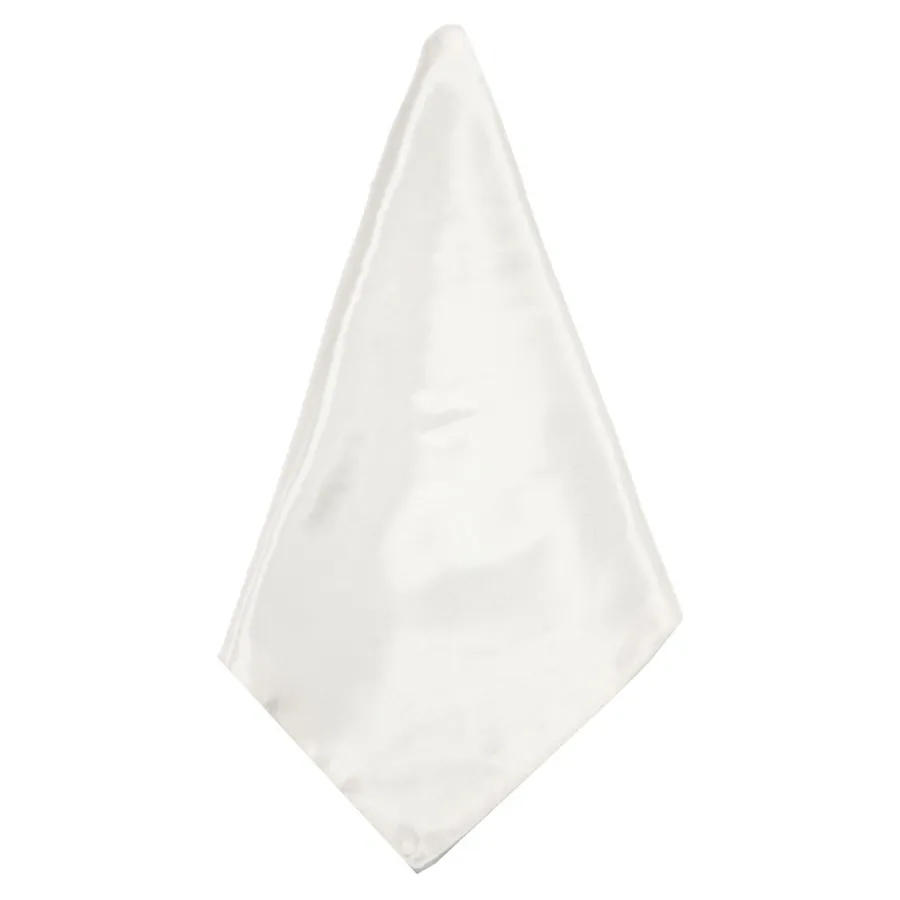 Салфетка Сатин Премиум, белая - Фото миниатюра 1