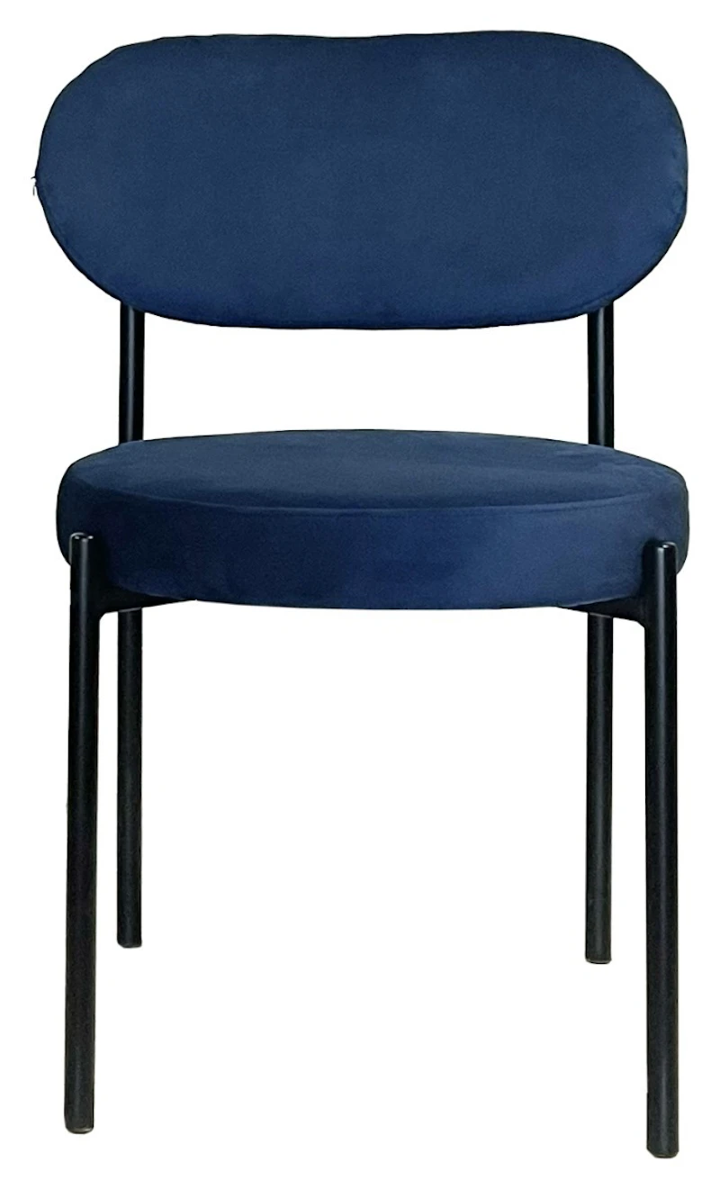 Стул Модерн Черный, Глубокий синий