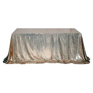 Скатерть с пайетками, прямоугольная, шампань - Фото 2