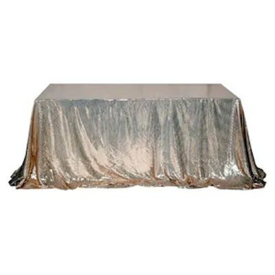 Скатерть с пайетками, прямоугольная, шампань - изображение 2