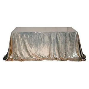 Скатерть с пайетками, прямоугольная, шампань - Фото 2