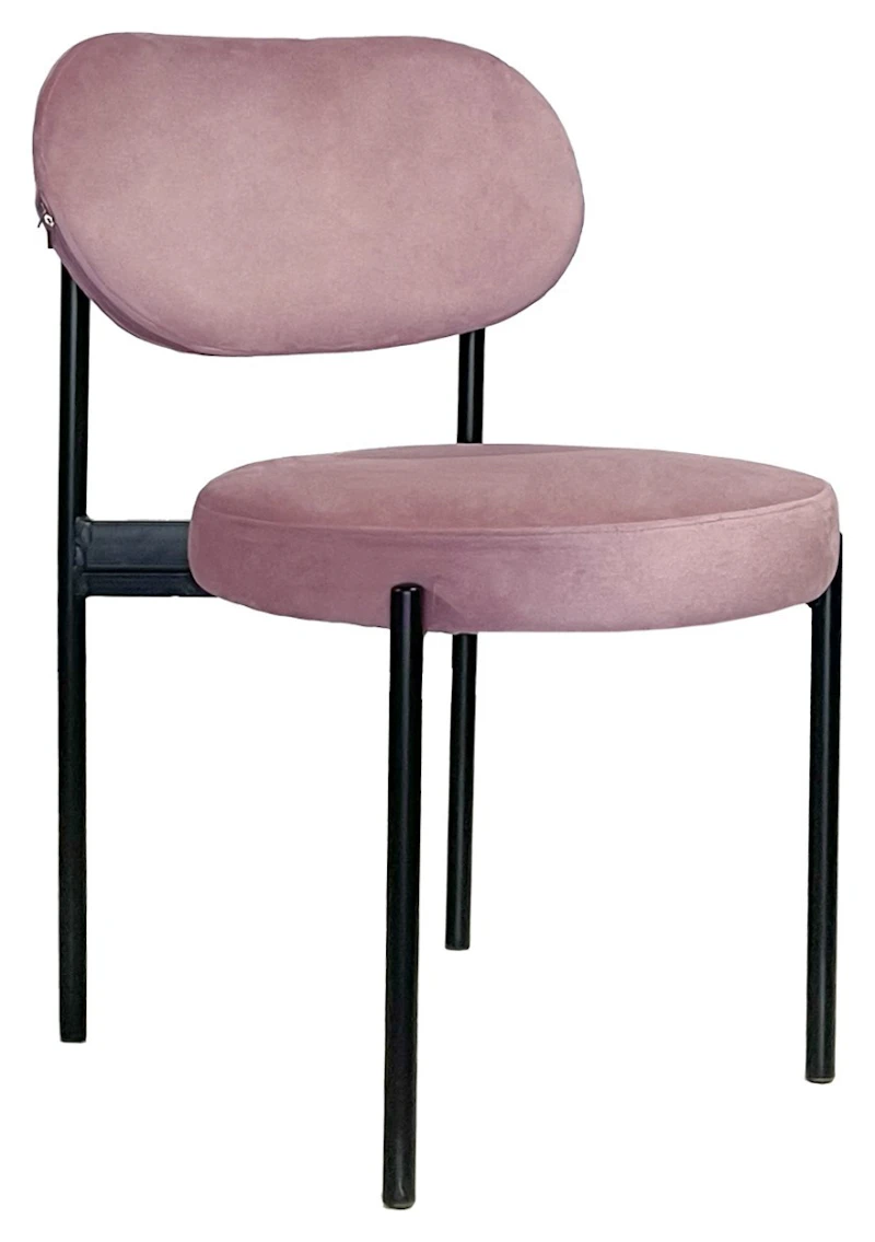 Стул Модерн Черный, Розовая помада