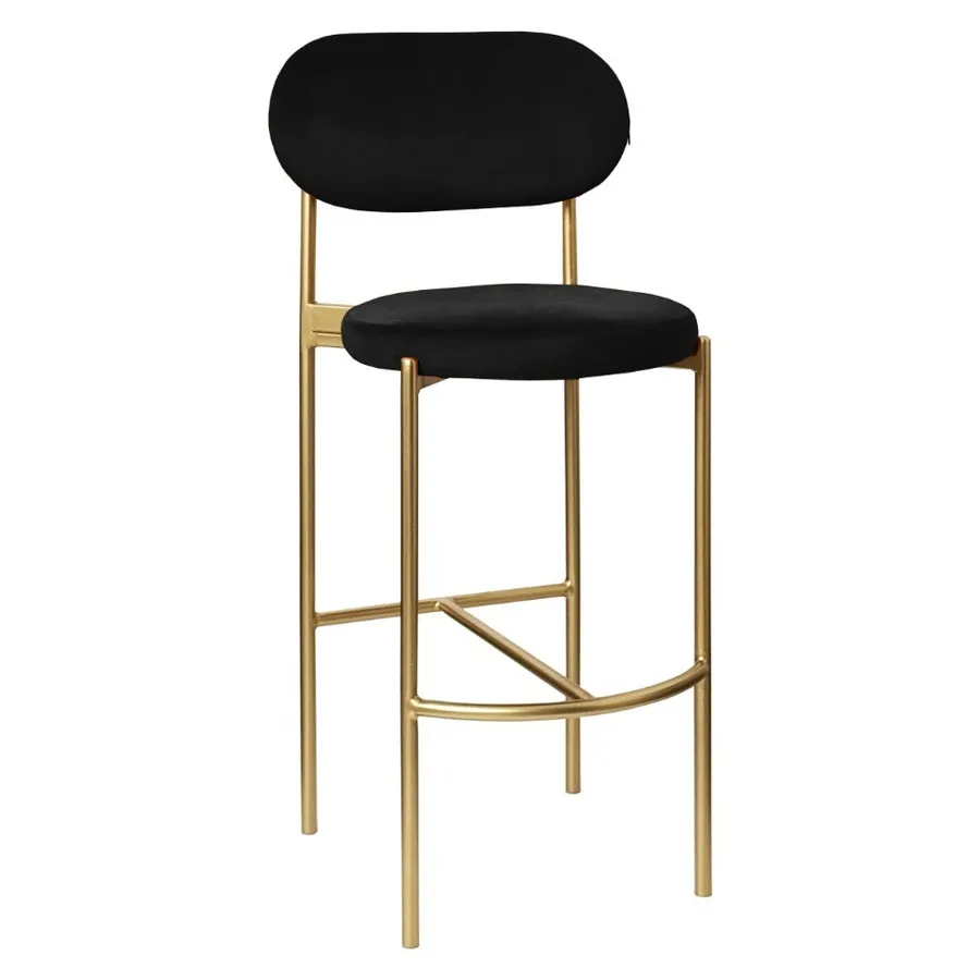 Стул барный Модерн Комфи Черная ночь  (любой цвет каркаса) - Фото миниатюра 1