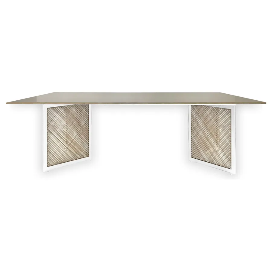 Стол Корнерс Конфесса, прям-ный нат.дерево+перекрас металло-каркаса - Фото миниатюра 3