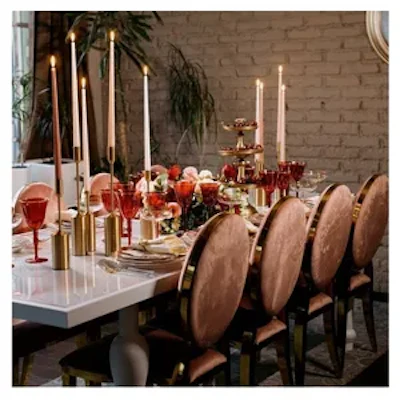 Стул Вашингтон Золото, велюр пыльная роза - изображение 4