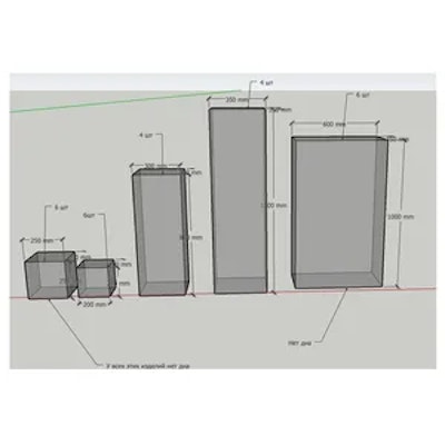 Колонна Гост прозрачная, 120см - изображение 5