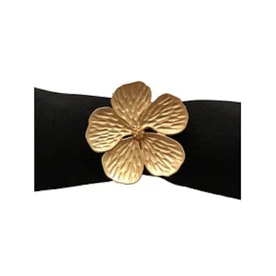 Кольцо для салфетки Золотой цветок - изображение 2