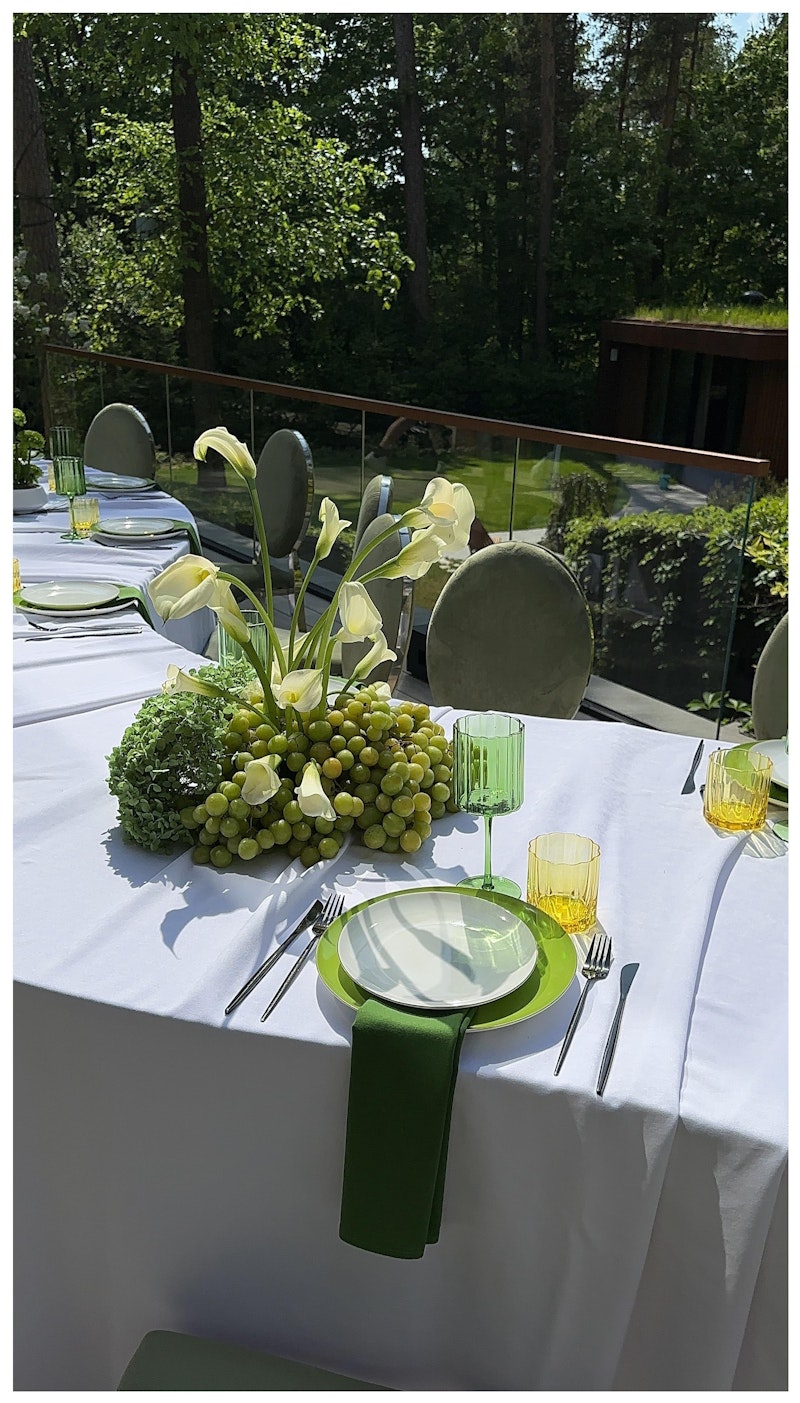 Бокал винный Сквош Мир зеленого цвета