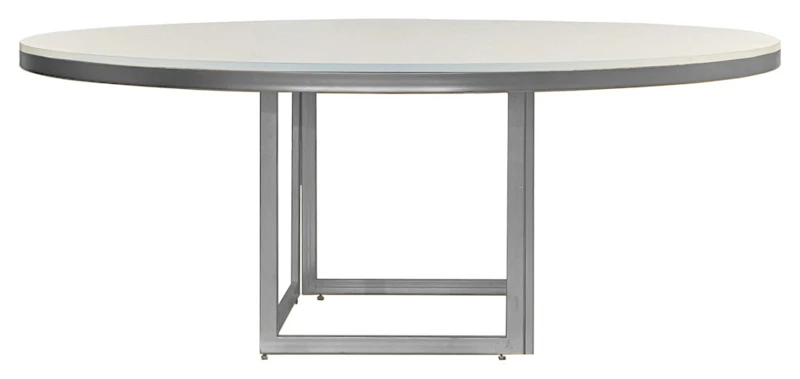 Стол Корнерс круглый, белый + перекрас металла в любой цвет