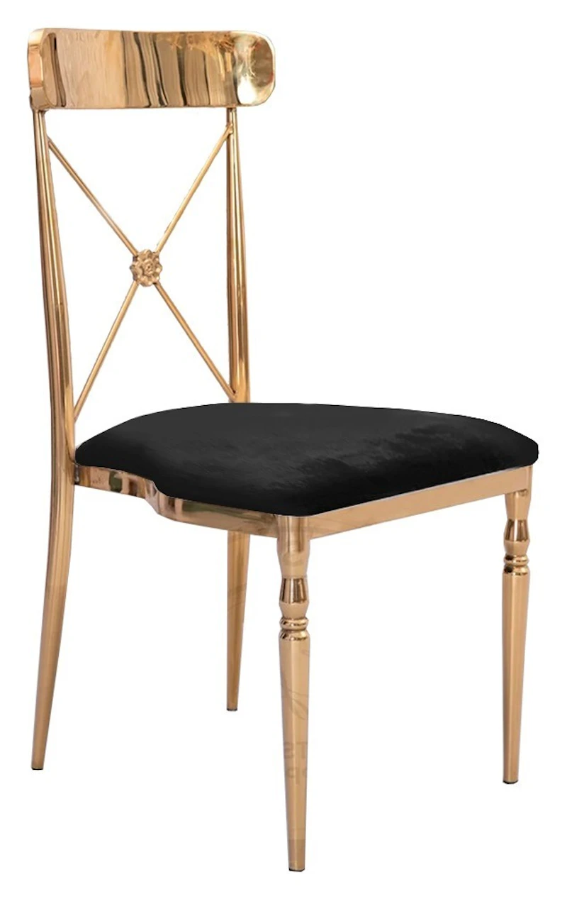 Стул Адлер, велюр, черный