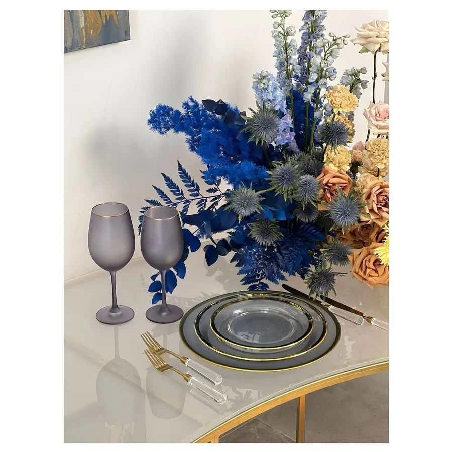 Сет порционных тарелок Лоллипоп Серый дымок Париж - Фото миниатюра 3