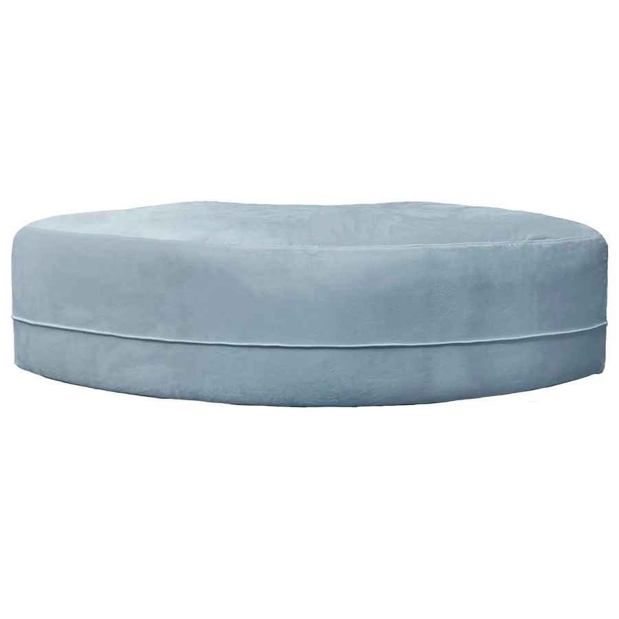 Пуф Кручу-верчу Змейка Выпуклый серо-голубой - Фото миниатюра 1