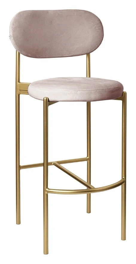 Стул барный Модерн Комфи Розовый кварц (любой цвет каркаса)