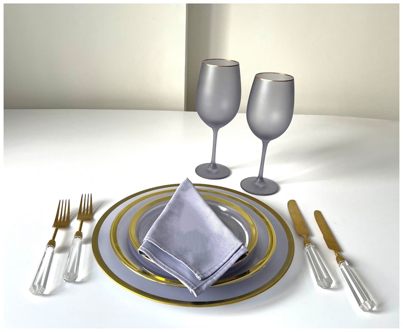 Сет матовых бокалов Лоллипоп Серый дымок