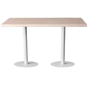 Стол коктейльный Твист Прямоугольный М, Рафаэлло + Кремовый бисквит (телескопические ноги) - Фото 3