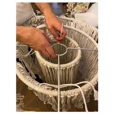 Люстра декоративная макраме, без освещения, Нудлз Л - изображение 2