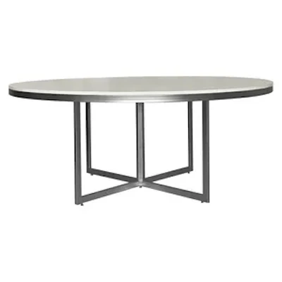 Стол Корнерс круглый, белый + перекрас металла в любой цвет