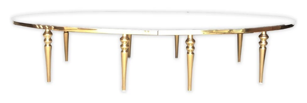 Каркас стола Овал-400, золотой + ножки №2