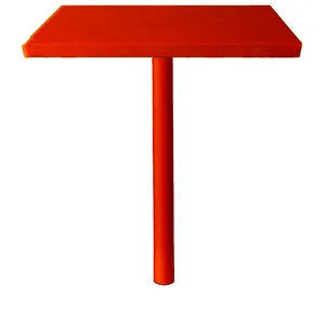 Стол коктейльный Твист Прямоугольный С, Красный бархат + Малиново-красный (телескопическая нога) - изображение 4