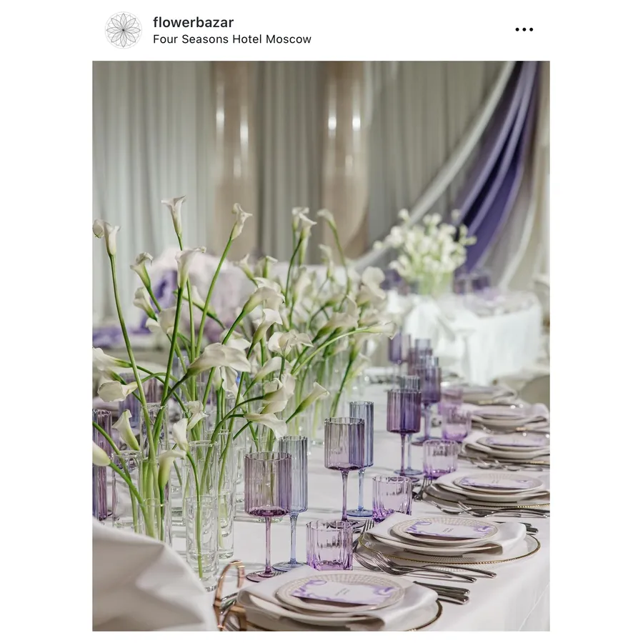 Сет бокалов Сквош Этюд в фиолетовом - Фото миниатюра 4