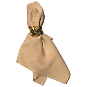 Салфетка бежевая, полиэстер - Фото 1